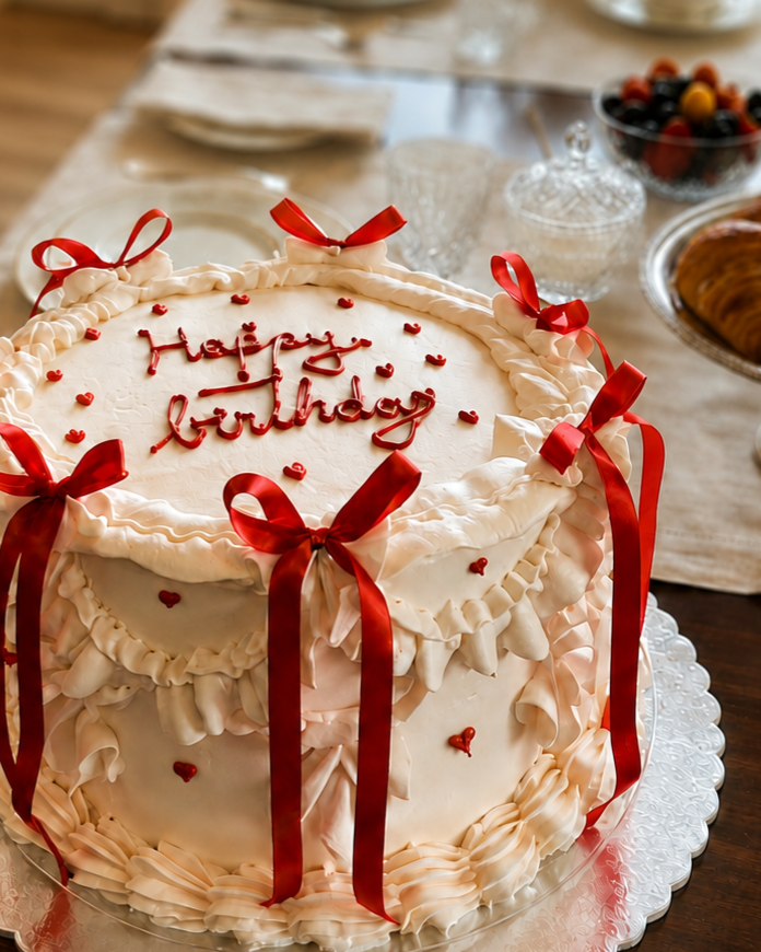 Bolo de festa, torta zero açúcar e bentô