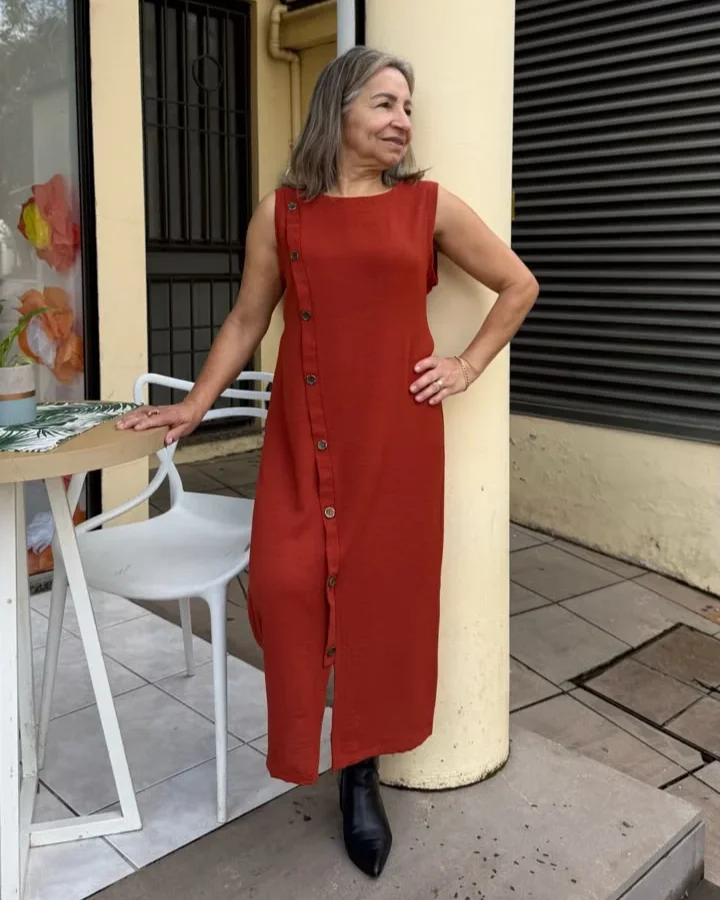 Vestido aier flwon